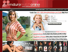 Tablet Screenshot of maturematchonline.com